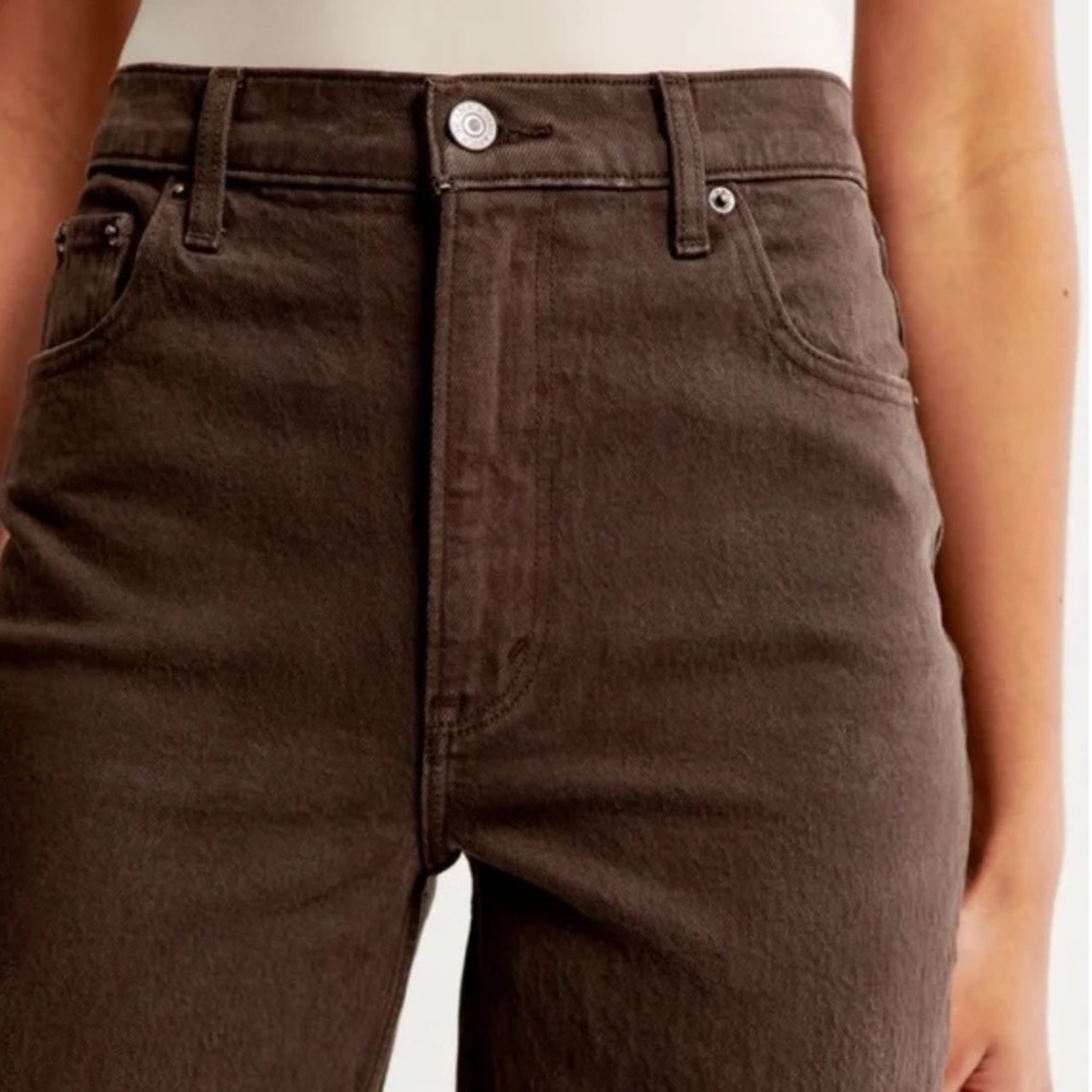 Abercrombie mid rise90s straight leg - Picture 2 of 2